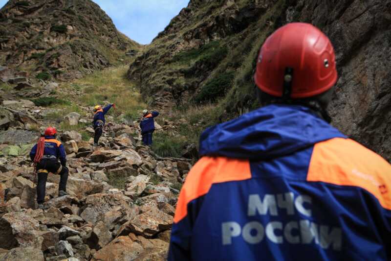 В Кабардино-Балкарии была проведена эвакуация альпинистов, оказавшихся в зоне камнепада