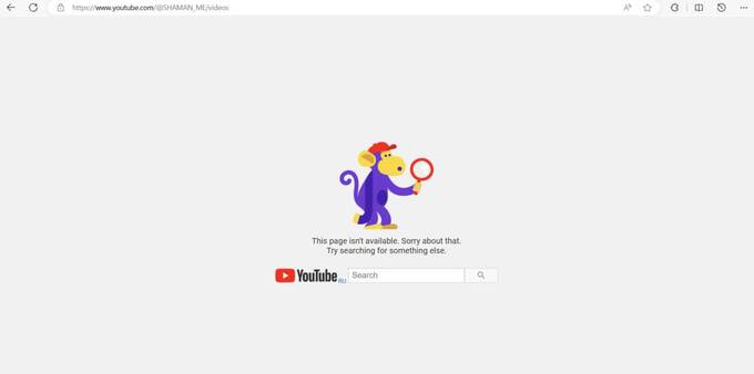 YouTube заблокировал канал певца Шамана
