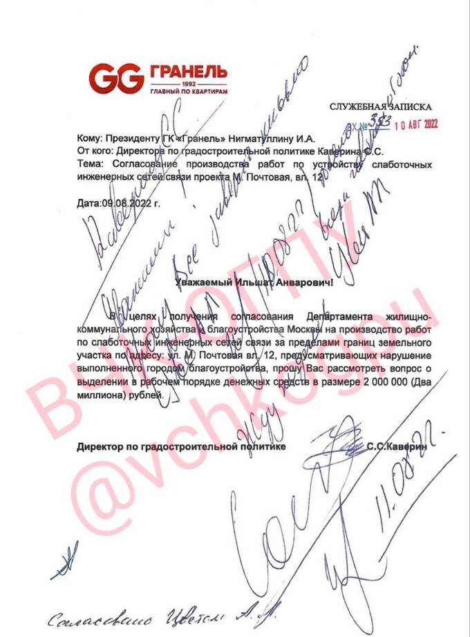 Как ГК Гранель использует черный нал для решения проблем со стройкой